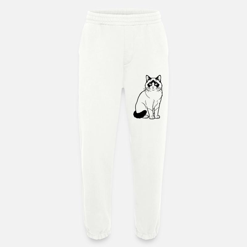 Schneeschuhkatze - Heavyweight Jogginghose - made by SPREAD  - OFF WHITE
