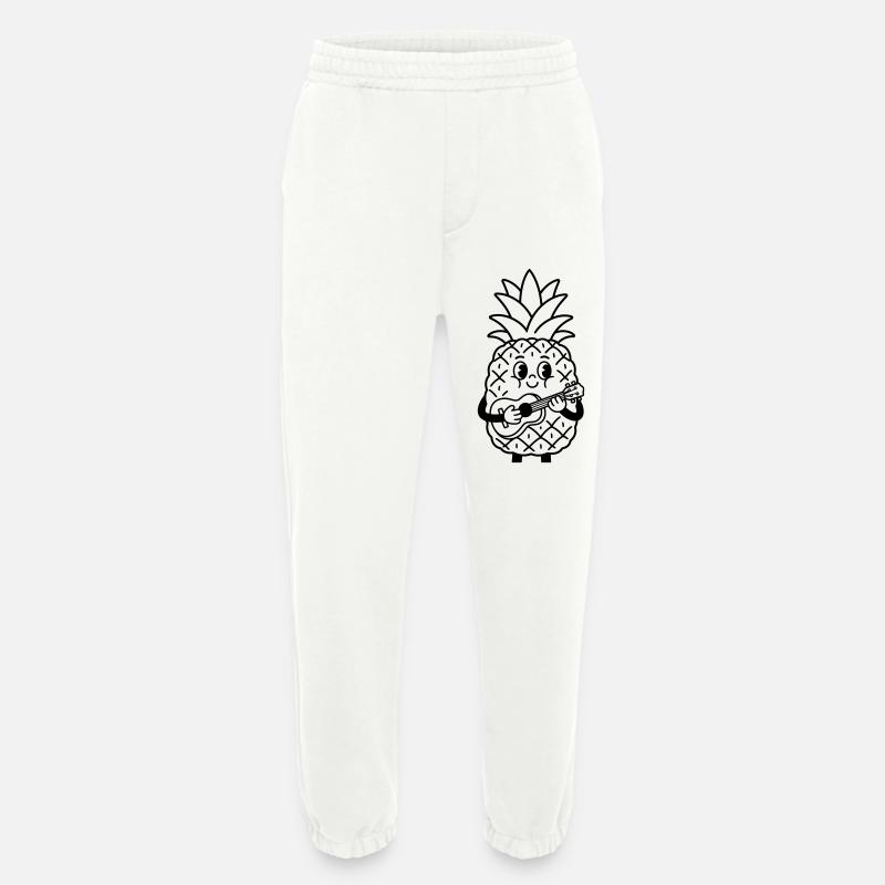 Ananas mit Ukulele - Heavyweight Jogginghose - made by SPREAD  - OFF WHITE