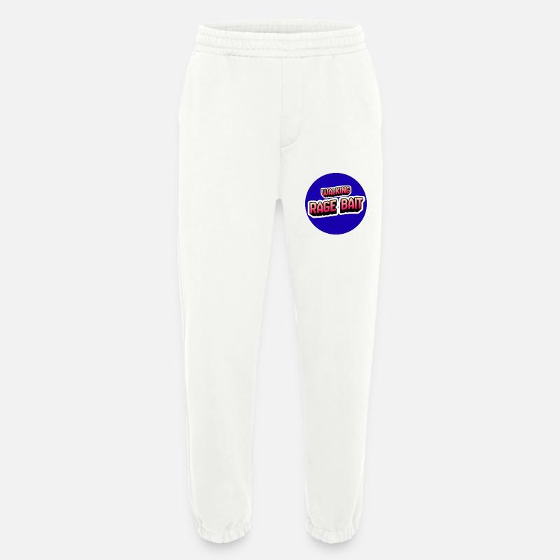 Walking Rage Bait - Heavyweight Jogging Pants - made by SPREAD  - OFF WHITE