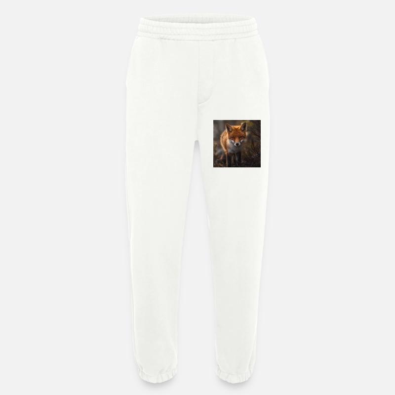 Fox in a forest glade - Heavyweight Jogging Pants - made by SPREAD  - OFF WHITE