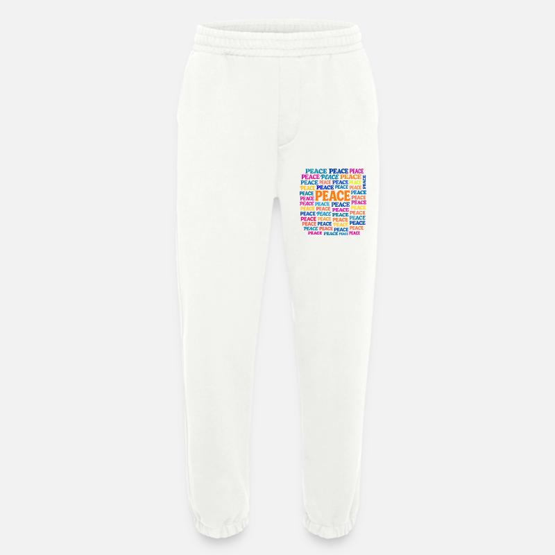 Peace - Heavyweight Jogginghose - made by SPREAD  - OFF WHITE