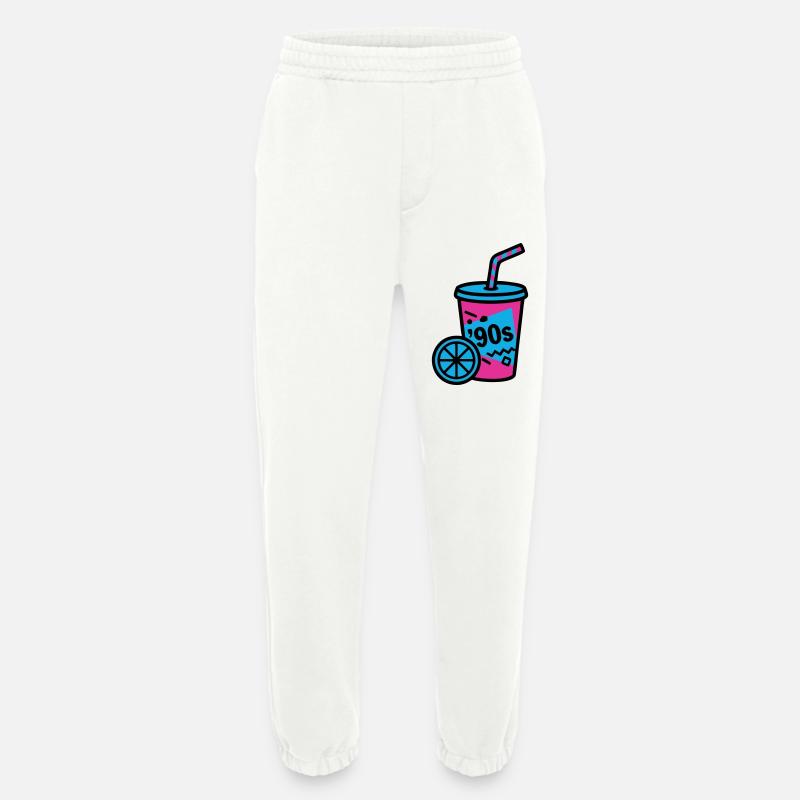 90s Retro Becher Slush Sommer - Heavyweight Jogginghose - made by SPREAD - OFF WHITE