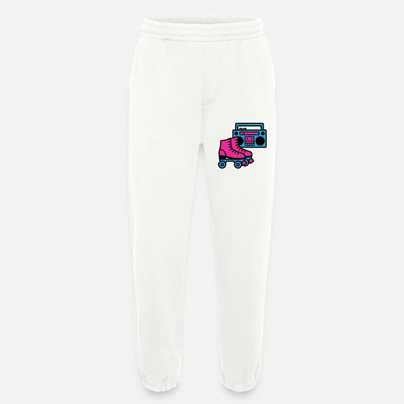 Rollschuhe Boombox 80er Retro - Heavyweight Jogginghose - made by SPREAD - OFF WHITE