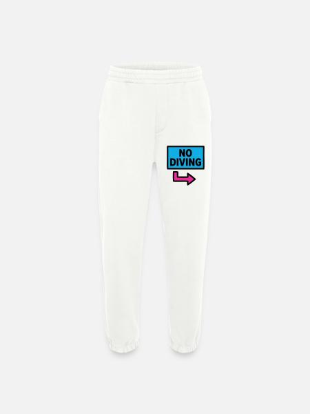 No Diving Schild Pool Retro - Heavyweight Jogginghose - made by SPREAD  - OFF WHITE