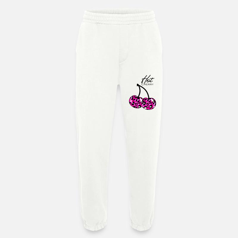 Pink Leopard Muster cherry - Heavyweight Jogginghose - made by SPREAD - OFF WHITE