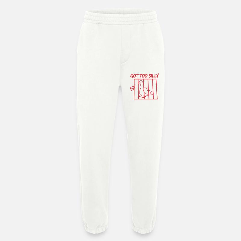 Zu dummer Vogel im Käfig - Heavyweight Jogginghose - made by SPREAD  - OFF WHITE