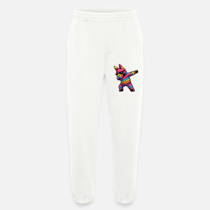 Dabbing Pinata - Heavyweight Jogging Pants - made by SPREAD  - OFF WHITE