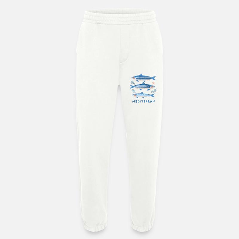 Sardines - Mediterranean Trilogy - Heavyweight Jogging Pants - made by SPREAD - OFF WHITE