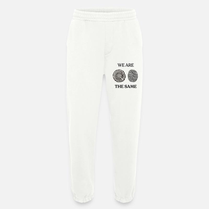 We Are The Same - Heavyweight Jogging Pants - made by SPREAD  - OFF WHITE