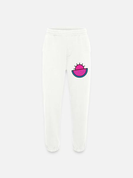 Watermelon Sun 90s Pop Art - Heavyweight Jogging Pants - made by SPREAD  - OFF WHITE