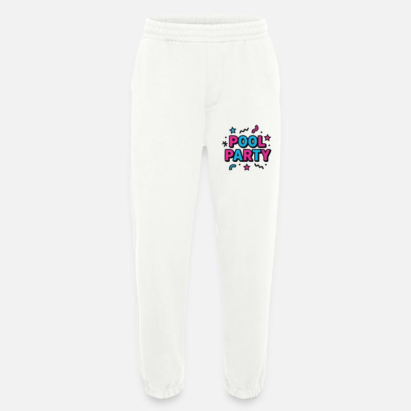 Pool Party 90er Schriftzug - Heavyweight Jogginghose - made by SPREAD - OFF WHITE