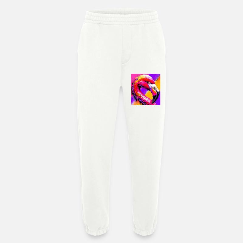 flamingo - Heavyweight Jogging Pants - made by SPREAD - OFF WHITE