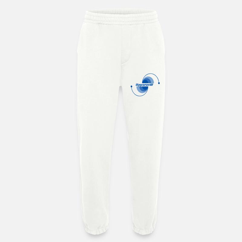 Hyperactif  - Pantalon de jogging bio épais fabriqué en UE - OFF WHITE