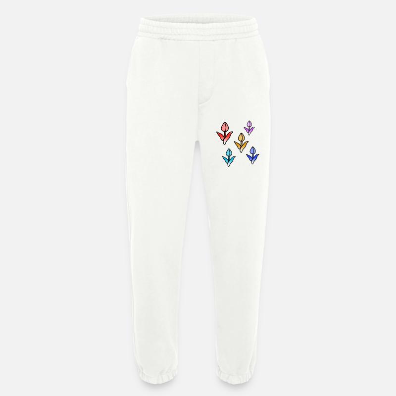 Blumen - Heavyweight Jogginghose - made by SPREAD - OFF WHITE
