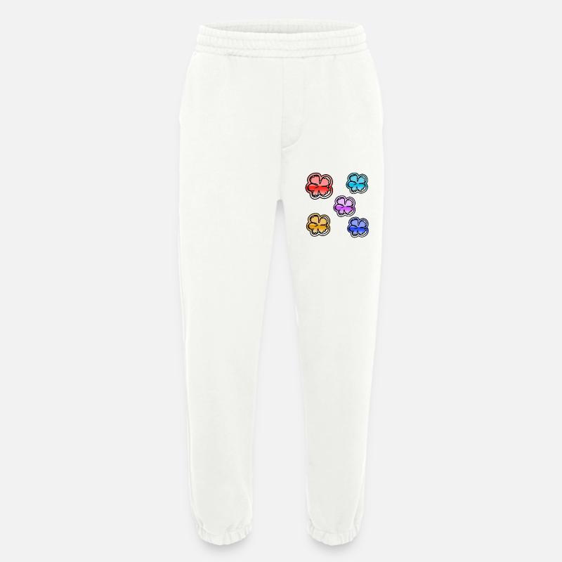 Blumen - Heavyweight Jogginghose - made by SPREAD - OFF WHITE