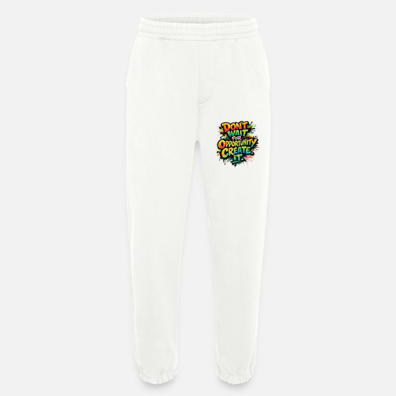 Don-t_wait_ - Heavyweight Jogging Pants - made by SPREAD  - OFF WHITE