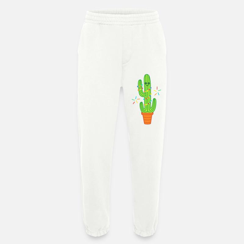 Süßer Comic Kaktus grün - Heavyweight Jogginghose - made by SPREAD  - OFF WHITE