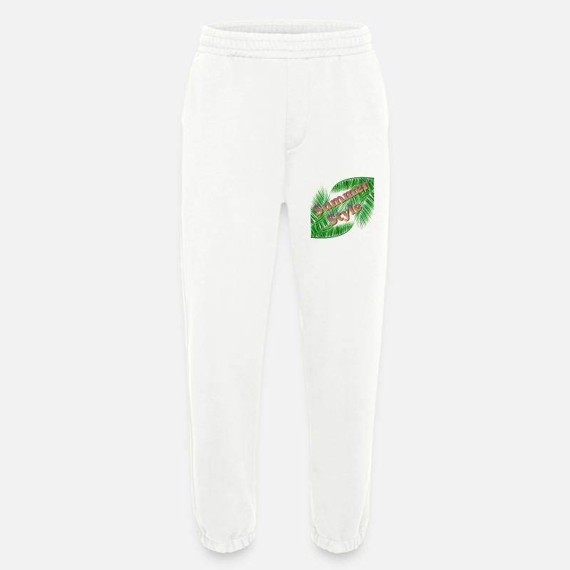 Summer Style mit Palmen - Heavyweight Jogginghose - made by SPREAD  - OFF WHITE