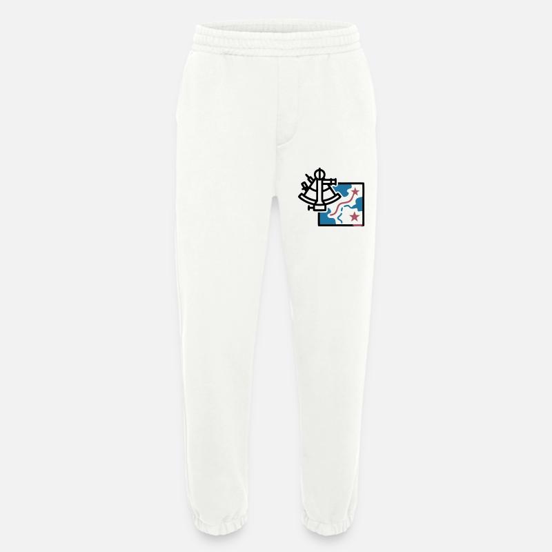 Sextant Navigation Karte Vektor - Heavyweight Jogginghose - made by SPREAD  - OFF WHITE