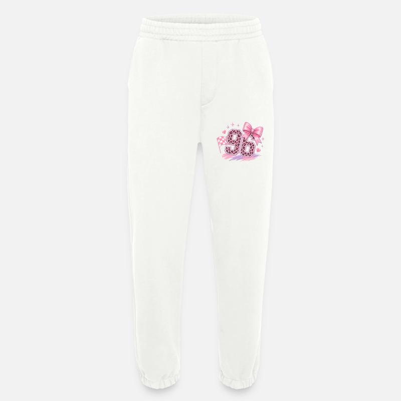 Leopard Pink 96 Glitter - Heavyweight Jogging Pants - made by SPREAD  - OFF WHITE