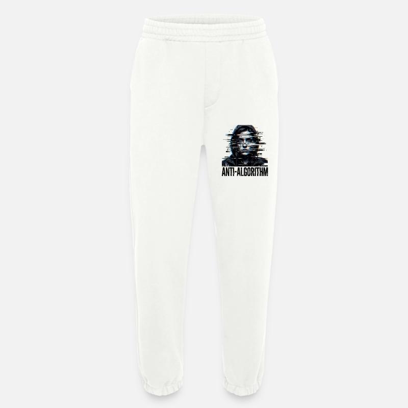 Anti algorithme numérique - Pantalon de jogging bio épais fabriqué en UE - OFF WHITE