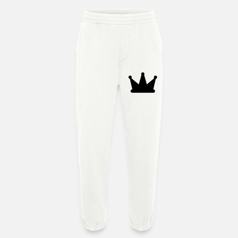 Crown - Heavyweight Jogging Pants - made by SPREAD  - OFF WHITE