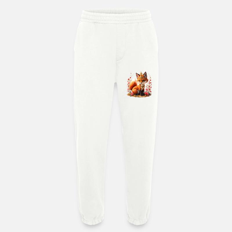Fox Floral Schmuck - Heavyweight Jogginghose - made by SPREAD  - OFF WHITE