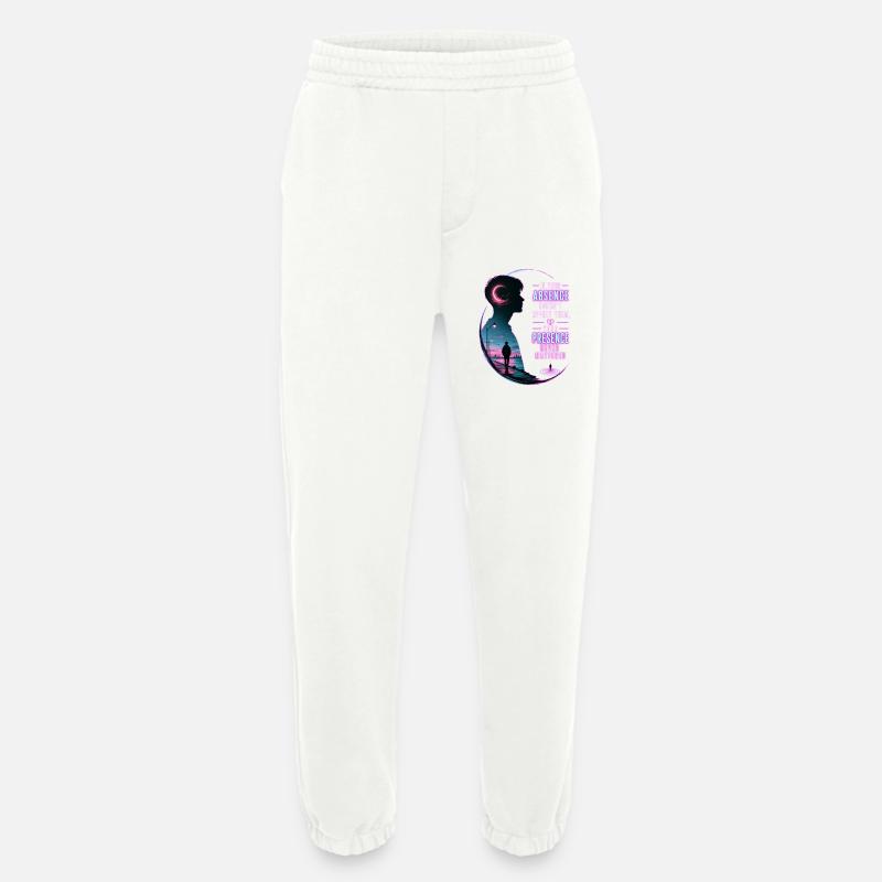 Neon Absence: High Presence - Heavyweight Jogging Pants - made by SPREAD - OFF WHITE