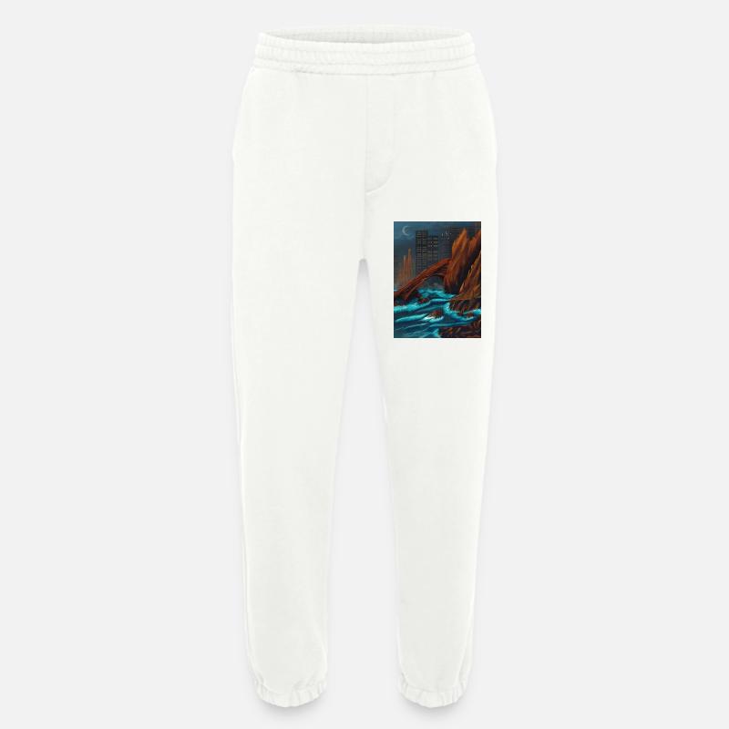 Roca Marina Nocturna - Heavyweight Jogging Pants - made by SPREAD - OFF WHITE