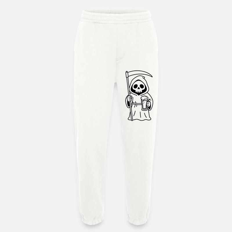 Bière morte - Pantalon de jogging bio épais fabriqué en UE - OFF WHITE