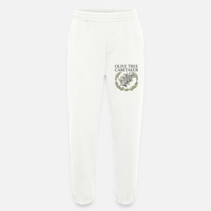 Olive Tree Caretaker - Heavyweight Jogging Pants - made by SPREAD  - OFF WHITE