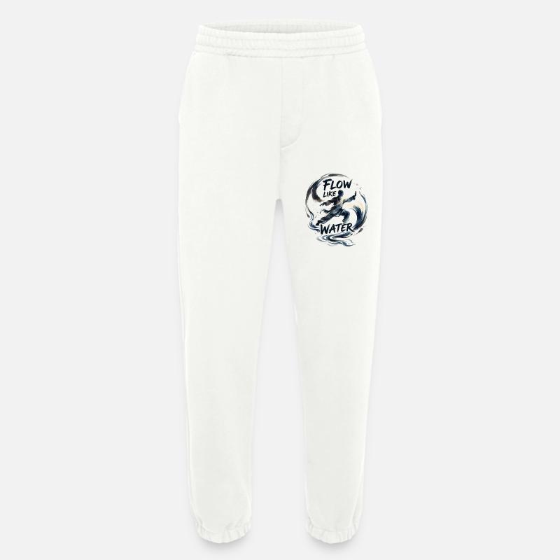 Tai Chi Flow - Heavyweight Jogging Pants - made by SPREAD  - OFF WHITE
