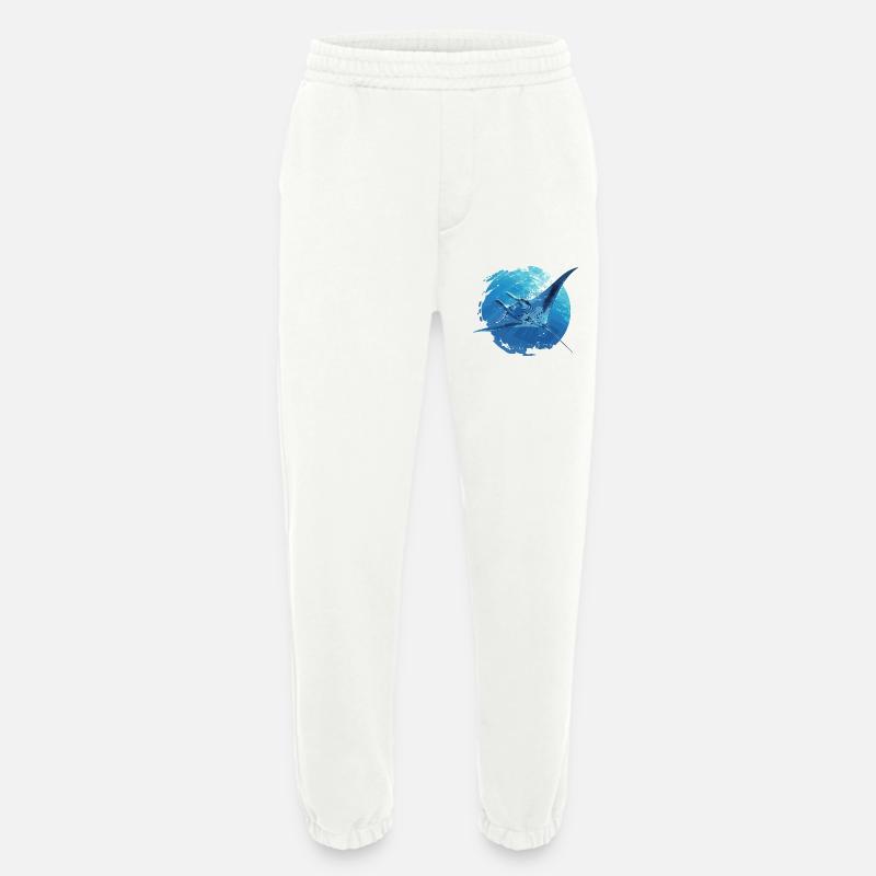 Rays Manta Rays - Heavyweight Jogging Pants - made by SPREAD  - OFF WHITE