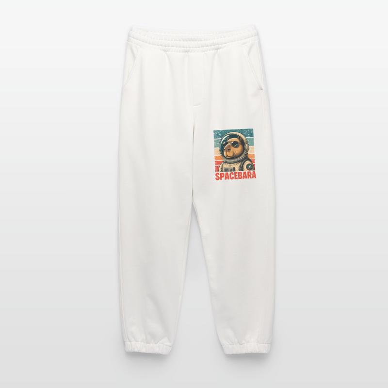 Spacebara Capybara Astronaut Space Retro Heavyweight Jogging Pants - made by SPREAD 