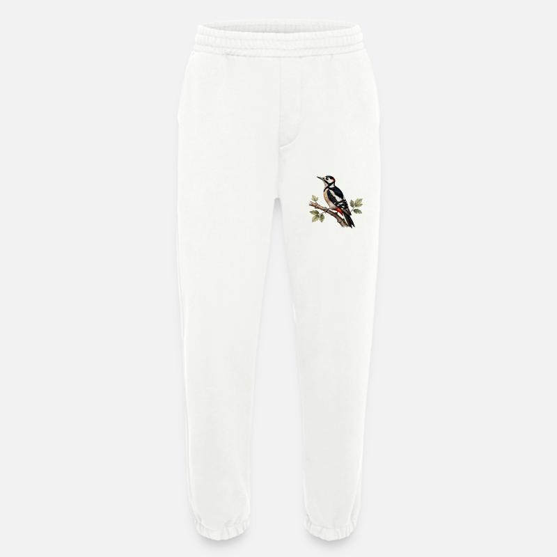 Großer Specht am Ast - Heavyweight Jogginghose - made by SPREAD  - OFF WHITE