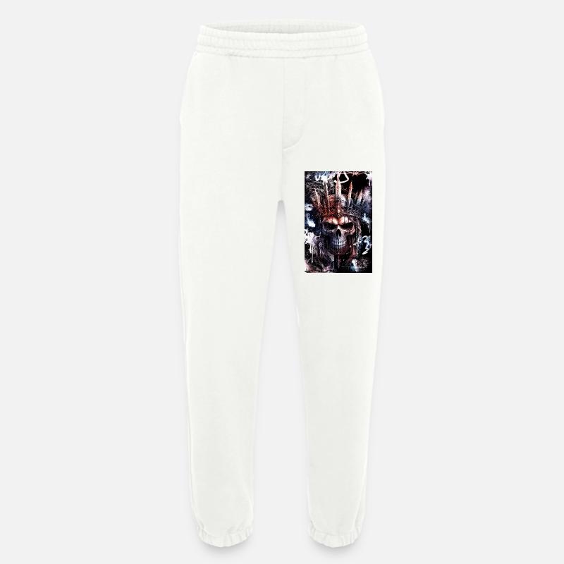 Dunkler gotischer Stadtschädel / Schädel - Heavyweight Jogginghose - made by SPREAD  - OFF WHITE