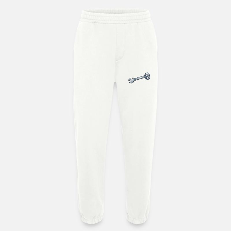 Pretzel Adjustable Wrench - Heavyweight Jogging Pants - made by SPREAD  - OFF WHITE