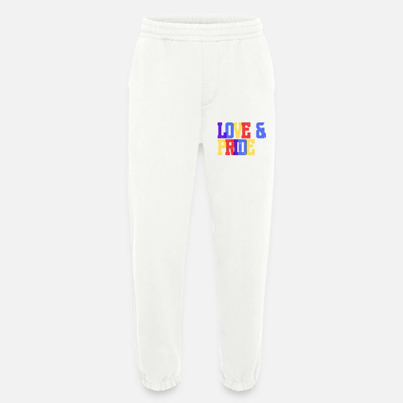 Liebe und Pride Regenbogen - Heavyweight Jogginghose - made by SPREAD - OFF WHITE