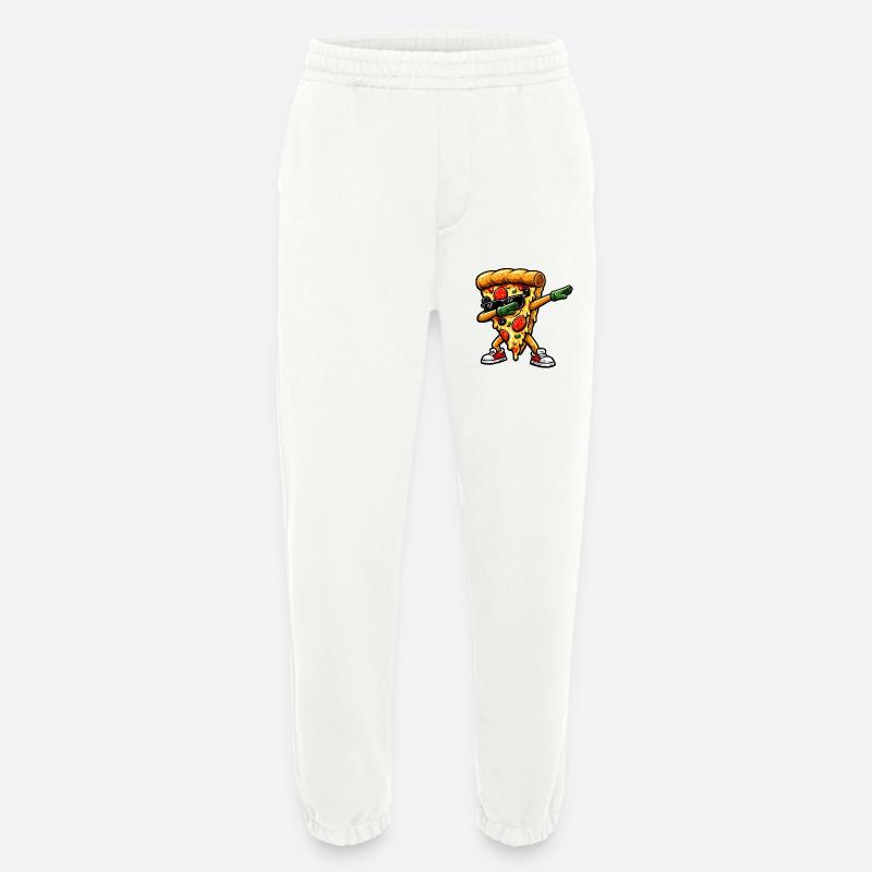 Dabbing Pizza - Heavyweight Jogging Pants - made by SPREAD  - OFF WHITE