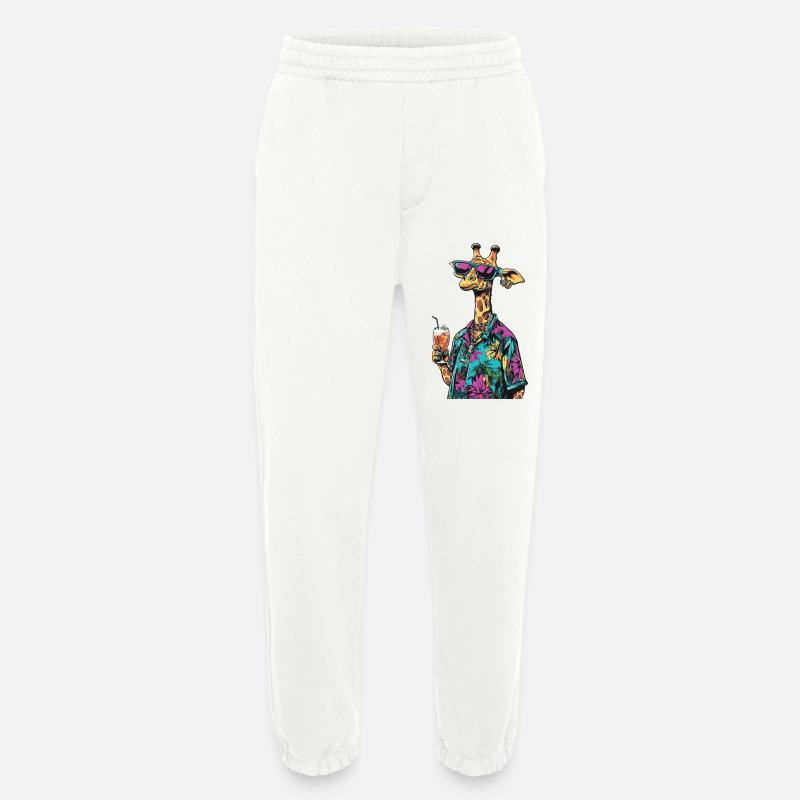 Giraffe Comic Sommer - Heavyweight Jogginghose - made by SPREAD  - OFF WHITE