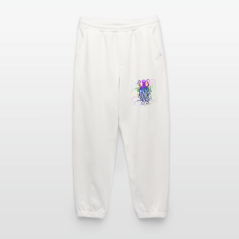 Octopus Trippy Psychedelic Deep Ocean Creature Heavyweight Jogging Pants - made by SPREAD 