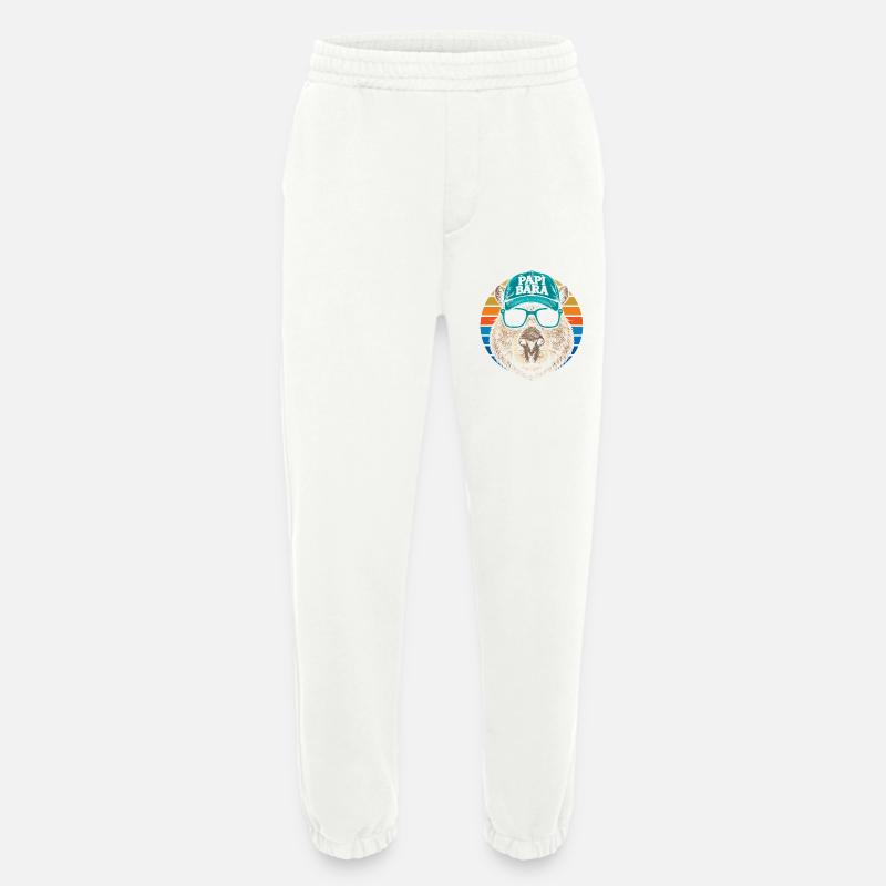 Biber mit Retro Cap und Sonnenbrille - Heavyweight Jogginghose - made by SPREAD  - OFF WHITE