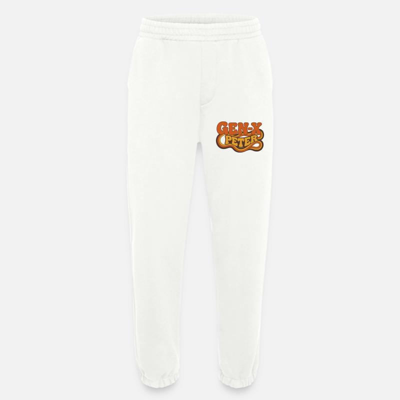 GenX Peter Retro Typography - Heavyweight Jogginghose - made by SPREAD  - OFF WHITE