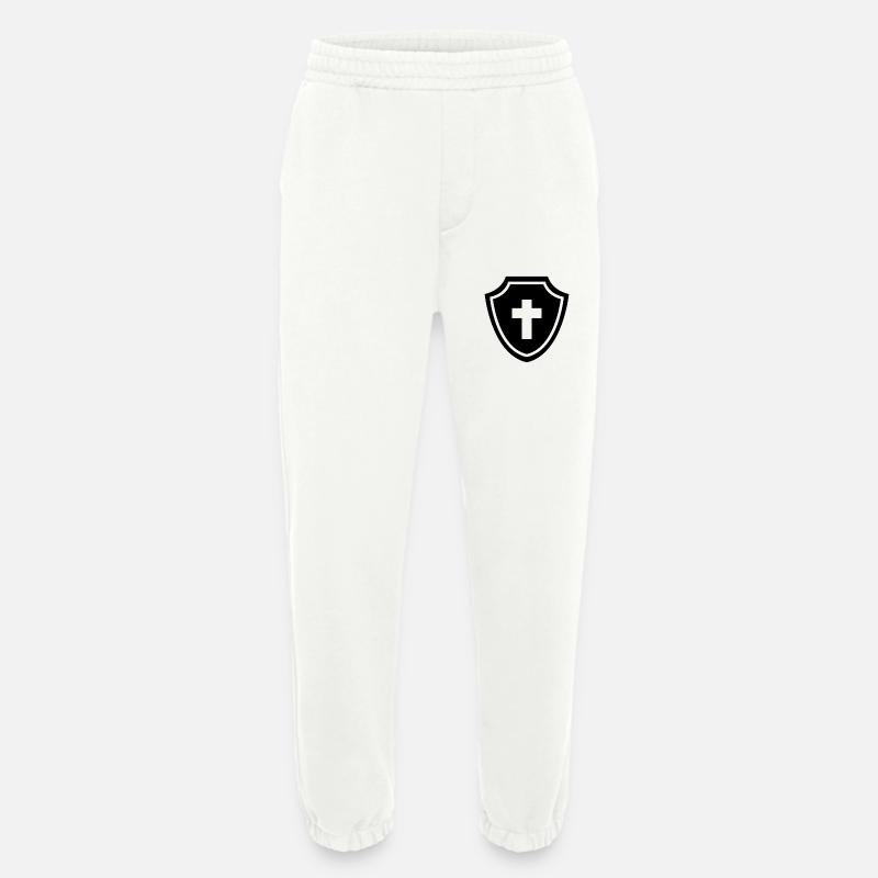 Schild der Rüstung Gottes - Heavyweight Jogginghose - made by SPREAD  - OFF WHITE