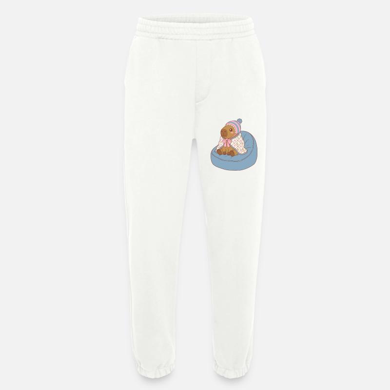Cuddle Capybara Moonstar-Decke – Kawaii-Design - Heavyweight Jogginghose - made by SPREAD  - OFF WHITE