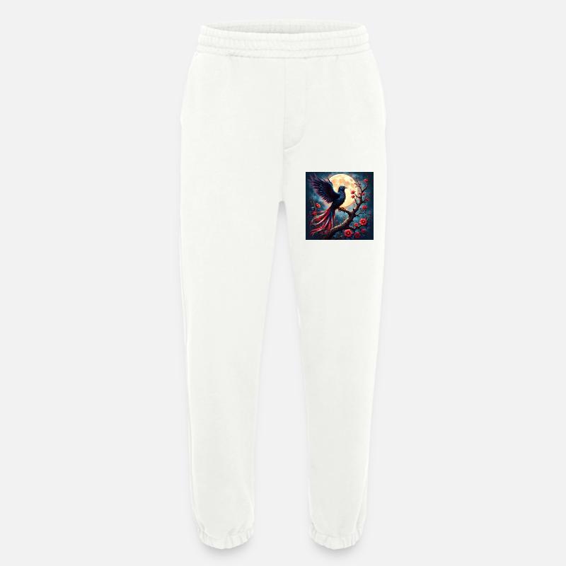 Blauer Phönix unter Vollmond - Heavyweight Jogginghose - made by SPREAD  - OFF WHITE