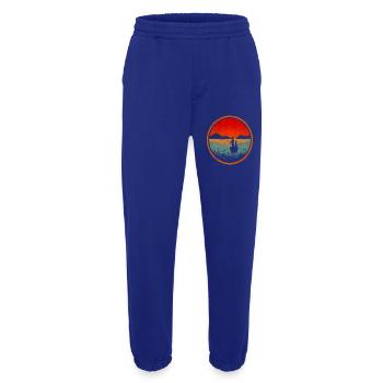 Boat Fishing - Heavyweight Jogging Pants - made by SPREAD  - Iconic Blue - Front