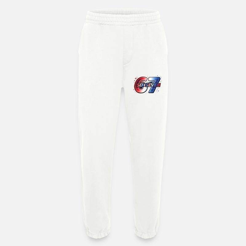 67 Neon – Rotes Blaues Sternen-Design - Heavyweight Jogginghose - made by SPREAD  - OFF WHITE