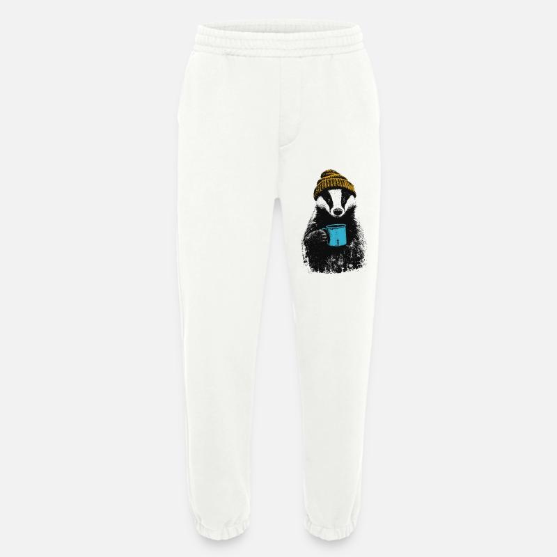 Kaffee Dachs - Heavyweight Jogginghose - made by SPREAD  - OFF WHITE