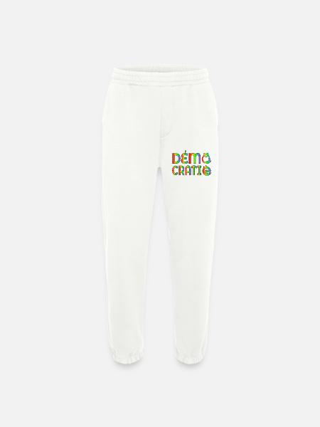 Democracy Cats - Heavyweight Jogging Pants - made by SPREAD  - OFF WHITE